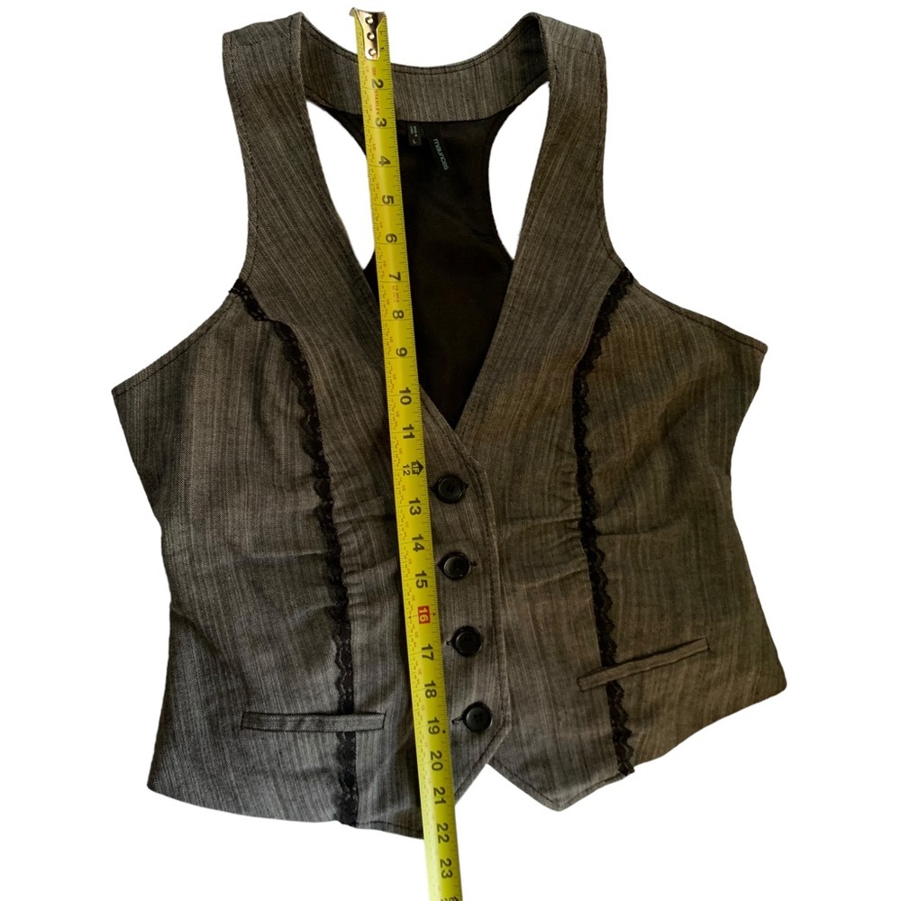Maurice’s Women’s Large Vest Button front Gray - Picture 7 of 9